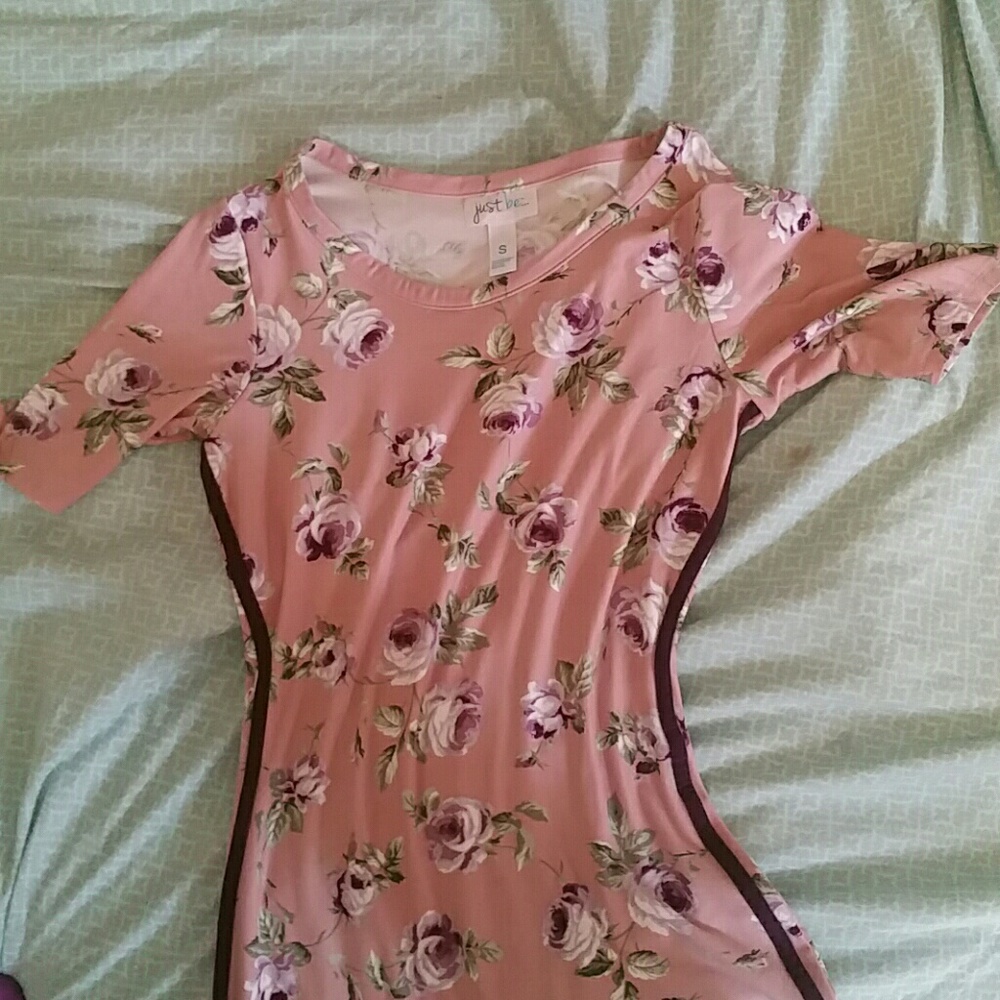 Just be rose print dress
